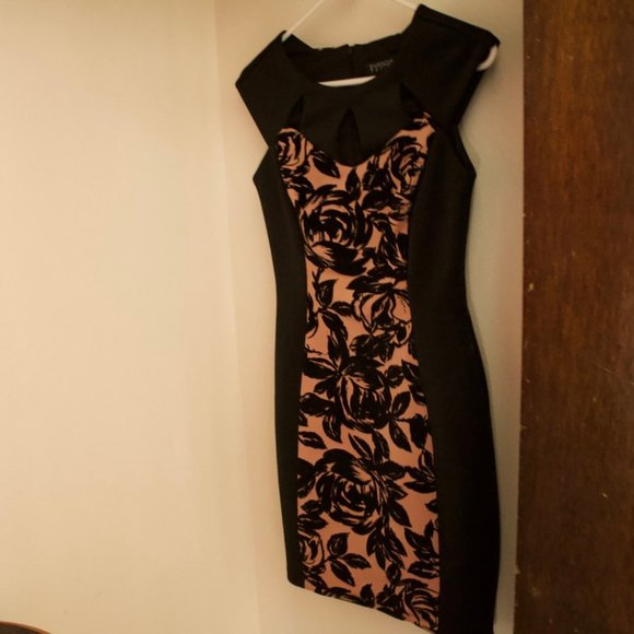 Enfocus Petite Black and Pink Professional Dress - Picture 1 of 4